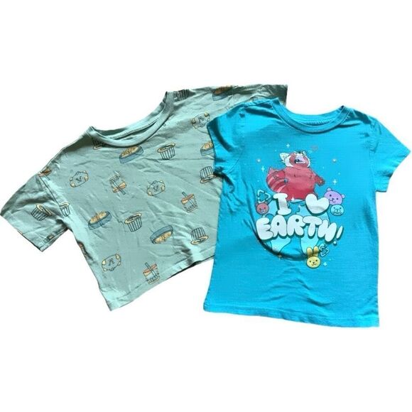 Youth Girls Disney Turning Red Lot of Graphic Tee Shirts - Sz XS 4/5 - Picture 1 of 1